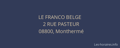 LE FRANCO BELGE