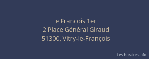 Le Francois 1er