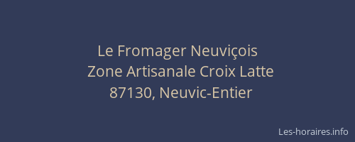 Le Fromager Neuvi&ccedil;ois