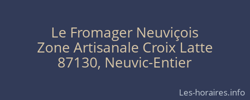 Le Fromager Neuviçois