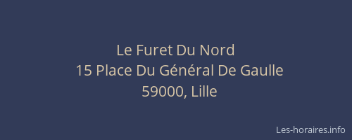 Le Furet Du Nord