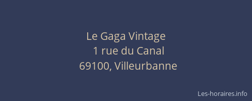 Le Gaga Vintage