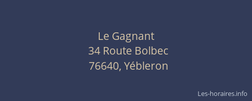 Le Gagnant
