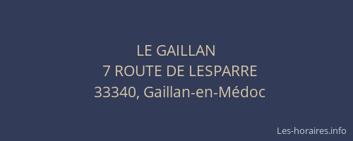 LE GAILLAN