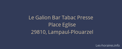 Le Galion Bar Tabac Presse