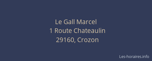 Le Gall Marcel