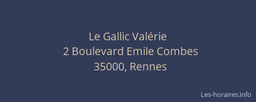 Le Gallic Valérie
