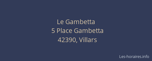 Le Gambetta