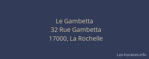 Le Gambetta