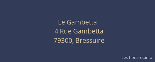 Le Gambetta