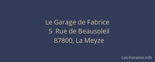 Le Garage de Fabrice
