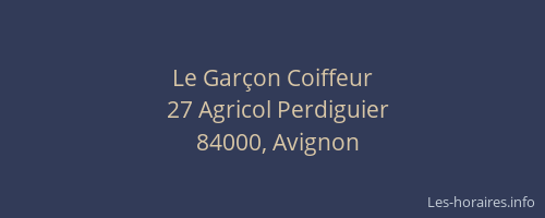 Le Garçon Coiffeur