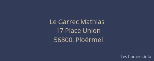 Le Garrec Mathias