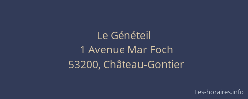 Le G&eacute;n&eacute;teil