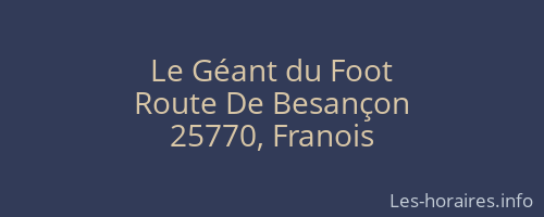 Le Géant du Foot