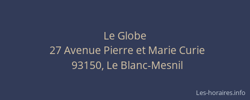 Le Globe