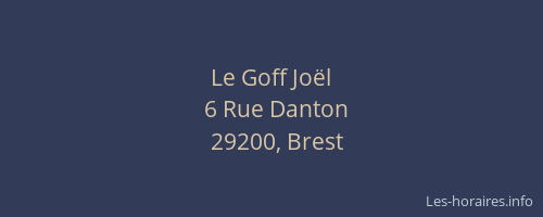 Le Goff Joël