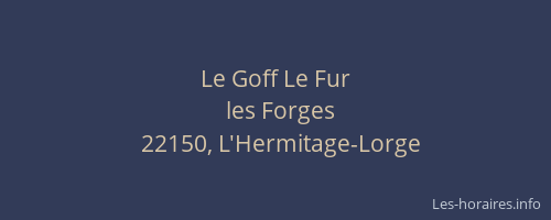 Le Goff Le Fur
