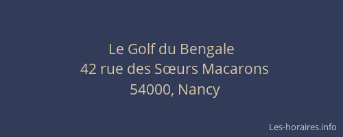 Le Golf du Bengale