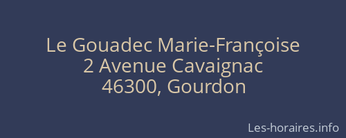 Le Gouadec Marie-Françoise