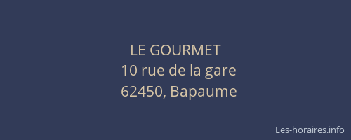 LE GOURMET