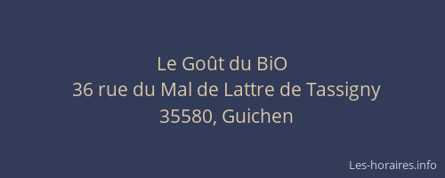 Le Goût du BiO