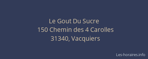 Le Gout Du Sucre