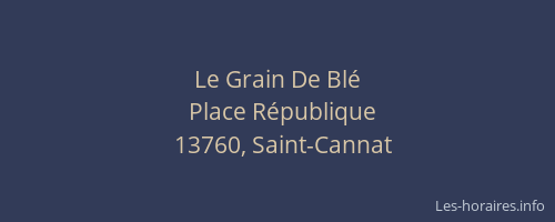 Le Grain De Blé