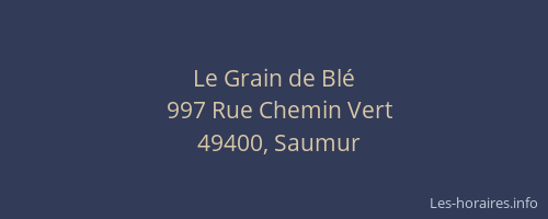 Le Grain de Blé