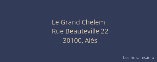 Le Grand Chelem