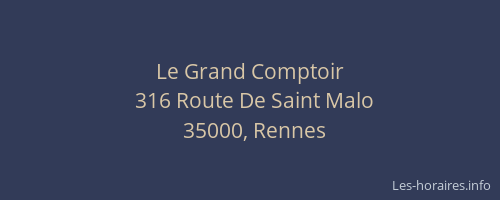 Le Grand Comptoir