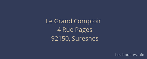 Le Grand Comptoir