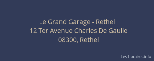 Le Grand Garage - Rethel