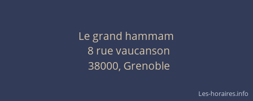 Le grand hammam