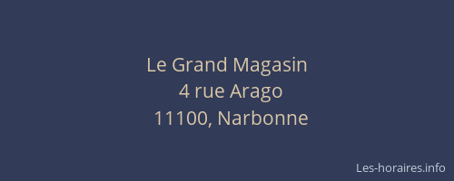 Le Grand Magasin