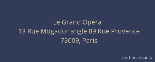 Le Grand Opéra