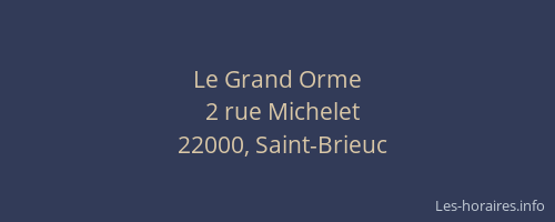Le Grand Orme