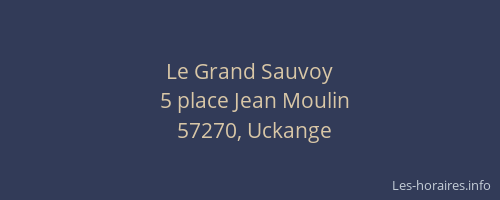Le Grand Sauvoy