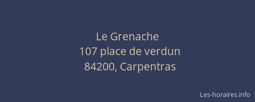 Le Grenache