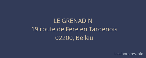 LE GRENADIN