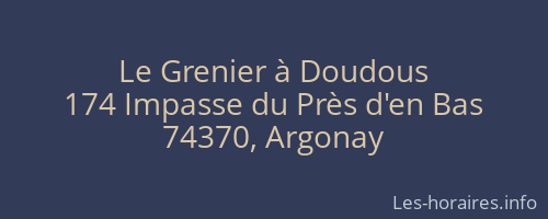 Le Grenier à Doudous