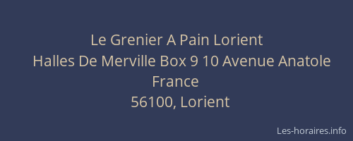 Le Grenier A Pain Lorient