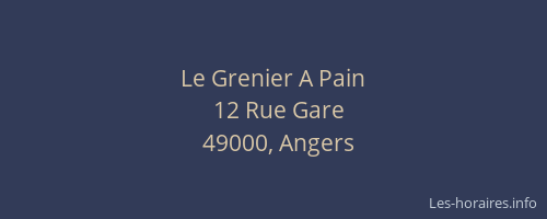 Le Grenier A Pain