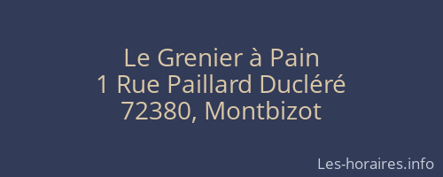 Le Grenier à Pain
