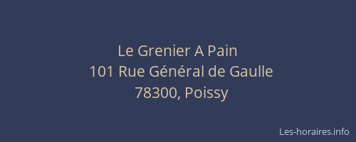 Le Grenier A Pain
