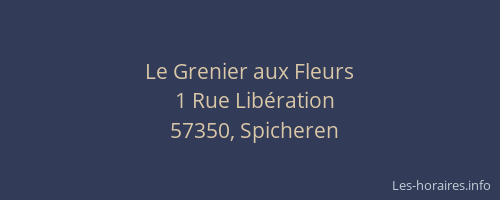 Le Grenier aux Fleurs