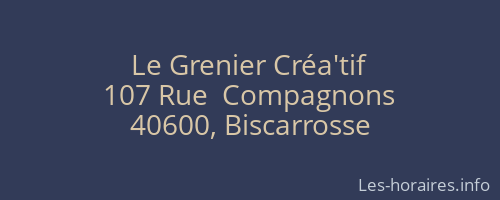 Le Grenier Créa'tif