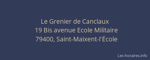 Le Grenier de Canclaux
