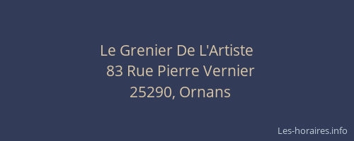 Le Grenier De L'Artiste