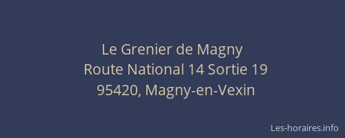 Le Grenier de Magny